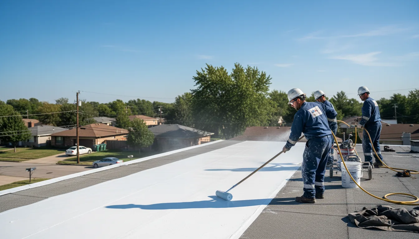 Commercial roof coating in Eldora, IA near me